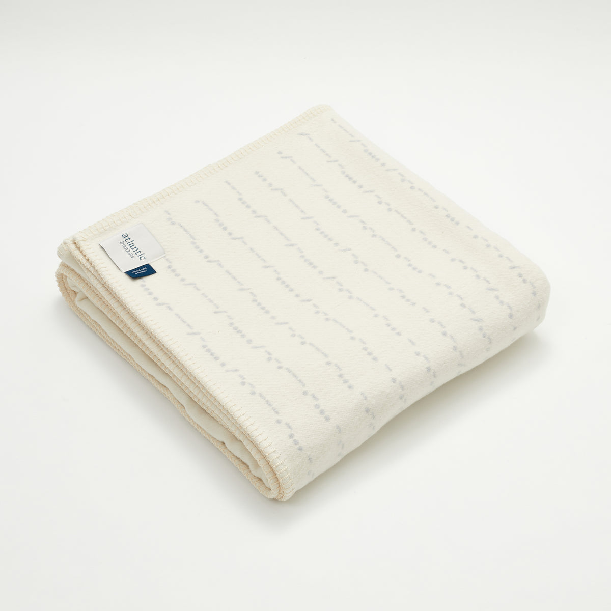 Recycled Cotton Blanket Morse Code Atlantic Blankets