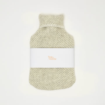 Hug in a Bottle - Wool Hot Water Bottle, Silver Grey – Atlantic Blankets