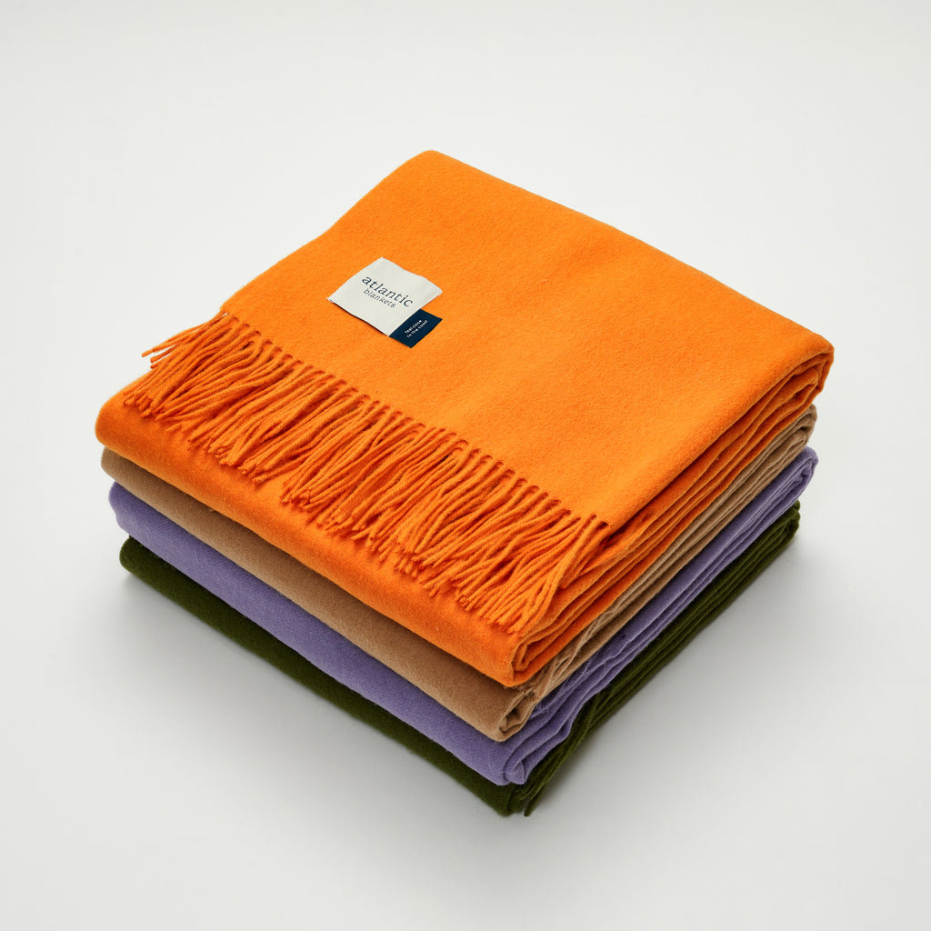 Lambswool Blanket British Made Atlantic Blankets