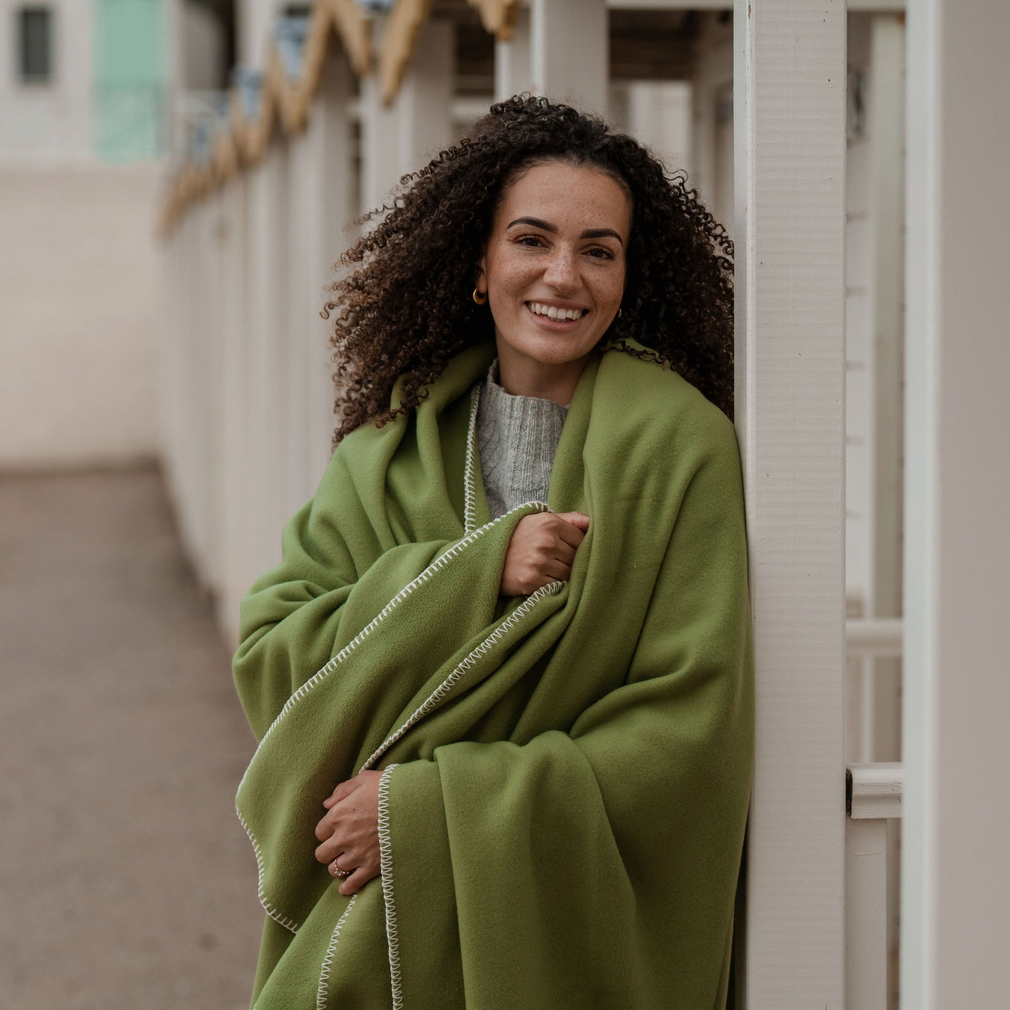Bless Green N°70 Equipe Blanket Fleece Blanket | Atlantic Blankets