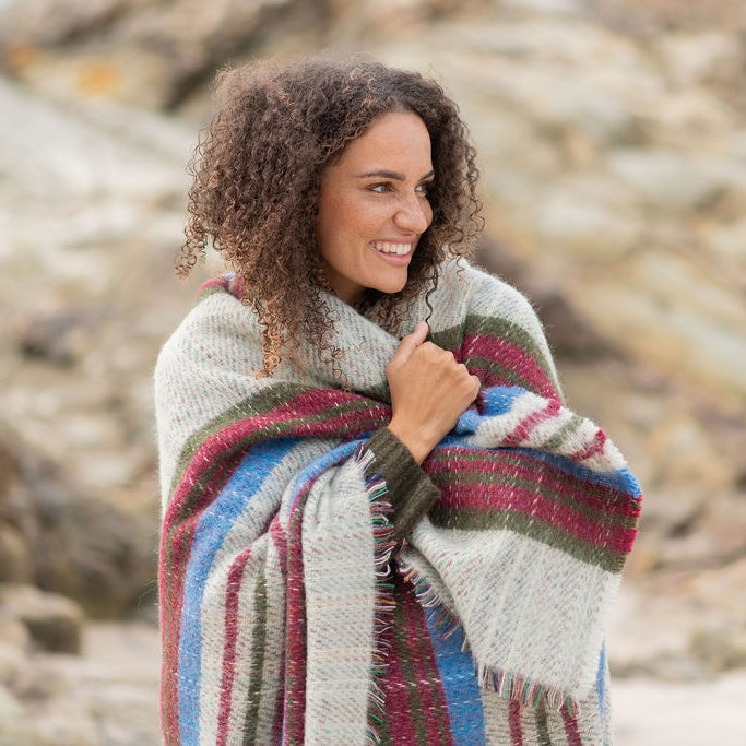 Random Recycled Wool Blanket | Atlantic Blankets