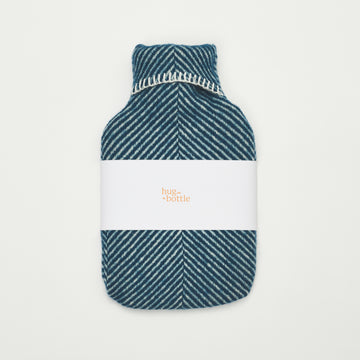 Hug in a Bottle - Wool Hot Water Bottle, Sailor Blue – Atlantic Blankets